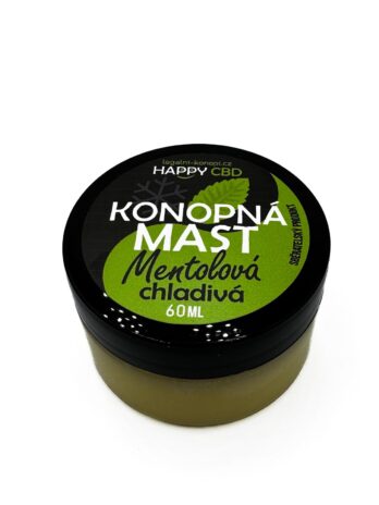 HappyCBD Konopná mast Mentolová chladivá