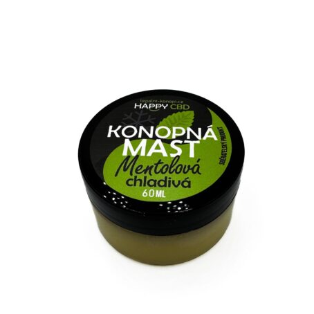 HappyCBD Konopná mast Mentolová chladivá