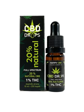 HappyCBD 20% CBD + 1% THC olej Full-spectrum