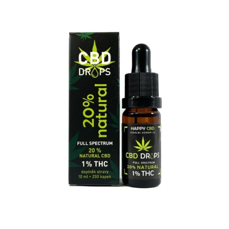 HappyCBD 20% CBD + 1% THC olej Full-spectrum