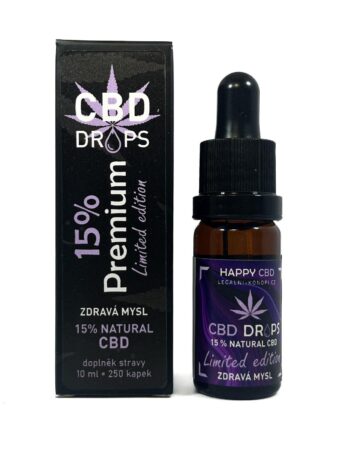 HappyCBD CBD kapky - Zdravá mysl 15% CBD LIMITED EDITION