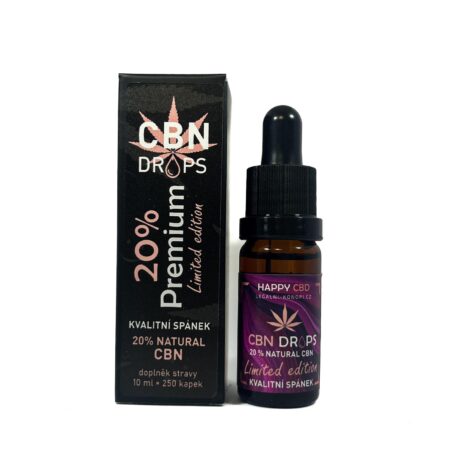 HappyCBD CBN kapky -  Kvalitní spánek 20% CBN CBD LIMITED EDITION