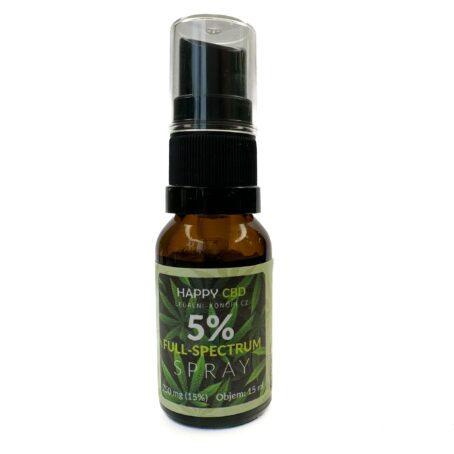 HappyCBD 5% CBD Sprej full-spectrum 15ml - Image 2