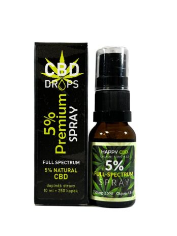 HappyCBD 5% CBD Sprej full-spectrum 15ml