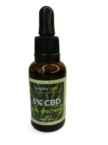 HappyCBD 5% CBD olej full-spectrum 30ml