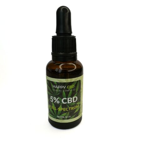 HappyCBD 5% CBD olej full-spectrum 30ml