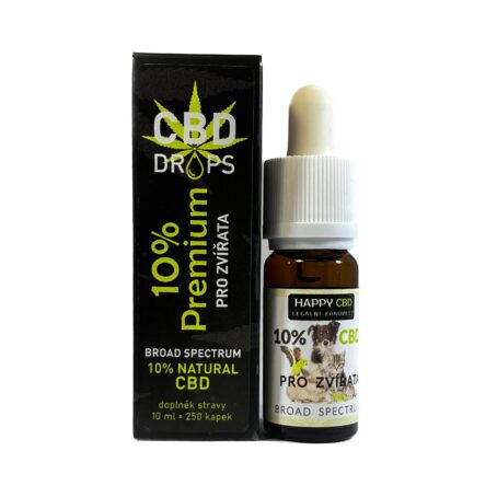 HappyCBD 10% broad-spectrum pro zvířata