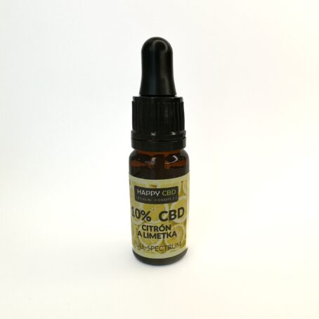 HappyCBD 10% CBD olej full-spectrum citrón a limetka - Image 2