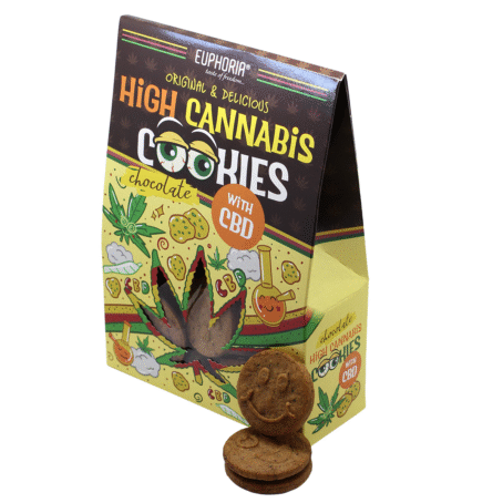 HIGH CANNABIS cookies čokoládové S CBD 100 G