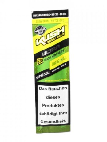 Kush Herbal Hemp Blunt Wraps Ultra Green