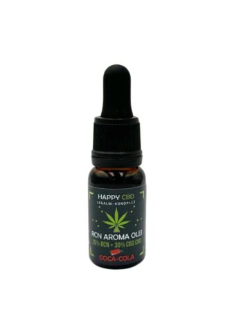 HappyCBD RCN aroma olej 10 ml, vůně Coca Cola (20 % RCN + 30 % CBD CRD)