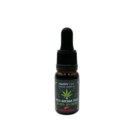 HappyCBD RCN aroma olej 10 ml, vůně Coca Cola (20 % RCN + 30 % CBD CRD)