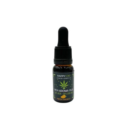 HappyCBD RCN aroma olej 10 ml, vůně Fresh Mango (20 % RCN + 30 % CBD CRD)