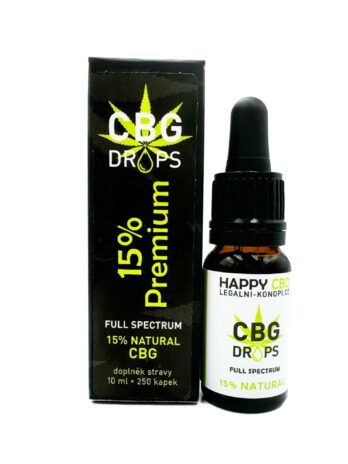 HappyCBD 15% CBG olej full-spectrum