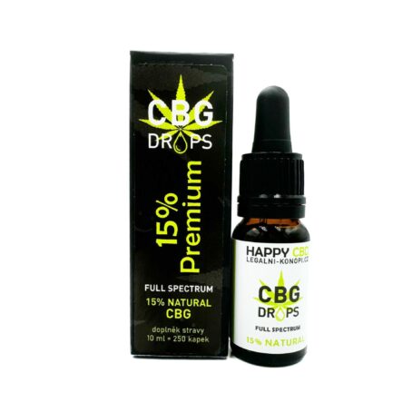 HappyCBD 15% CBG olej full-spectrum