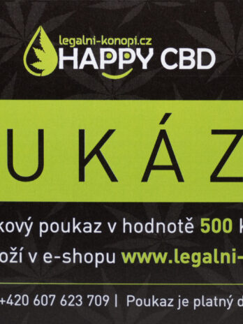 HappyCBD Dárkový poukaz 500 Kč