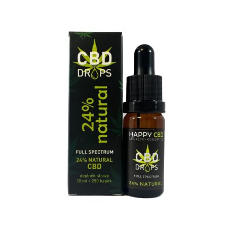 HappyCBD 24% CBD olej Full-spectrum