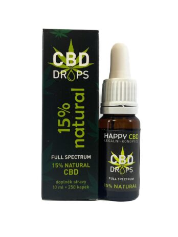 HappyCBD 15% CBD olej Full-spectrum