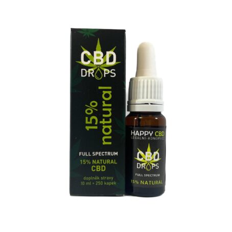 HappyCBD 15% CBD olej Full-spectrum