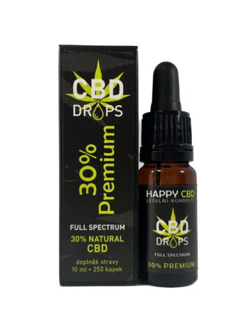 HappyCBD 30% PREMIUM CBD olej full-spectrum