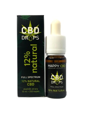 HappyCBD 12% CBD olej full-spectrum