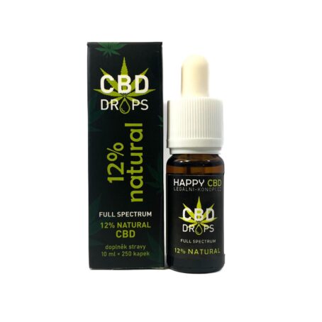 HappyCBD 12% CBD olej full-spectrum
