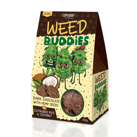 Konopné sušenky Weed buddies Hořké 100g