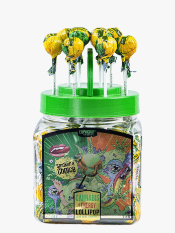 Lízátko cannabis energy