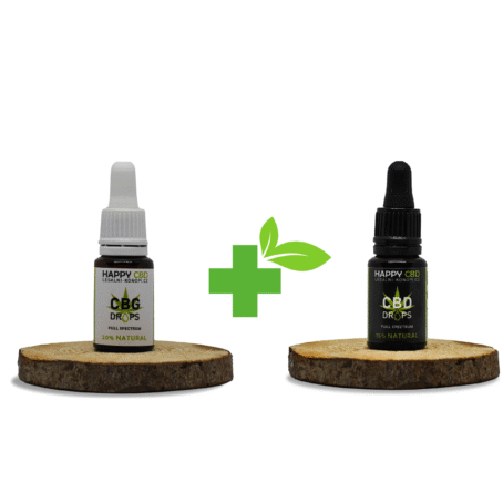 HappyCBD 15% CBD + 20% CBG olej fullspectrum