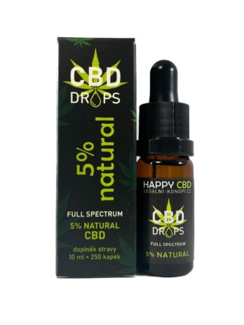 HappyCBD 5% CBD olej full-spectrum